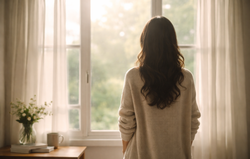 人間関係のすれ違いについて静かに考える時間を表した、窓辺に差し込む柔らかな光のイメージ
