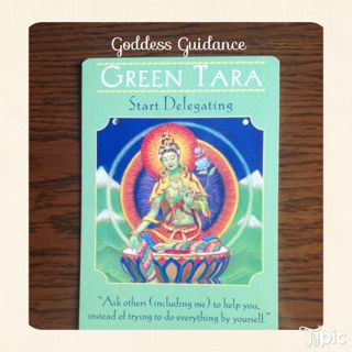 女神様オラクルカード-green tara